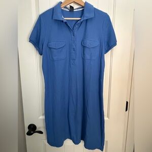 New York & Company Classic Blue Shirt Dress